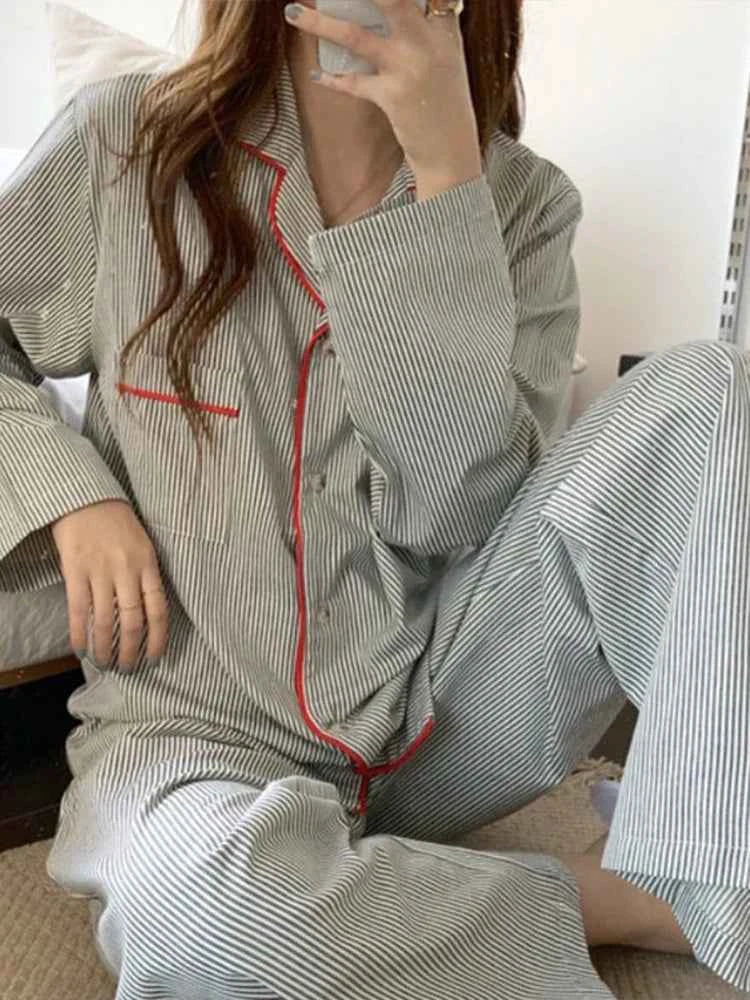 Women's Striped 2-Piece Pajama Set