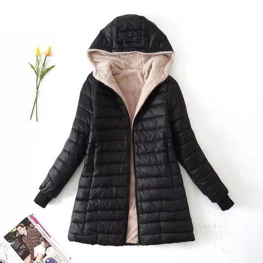 Women's Hooded Winter Fleece Jacket