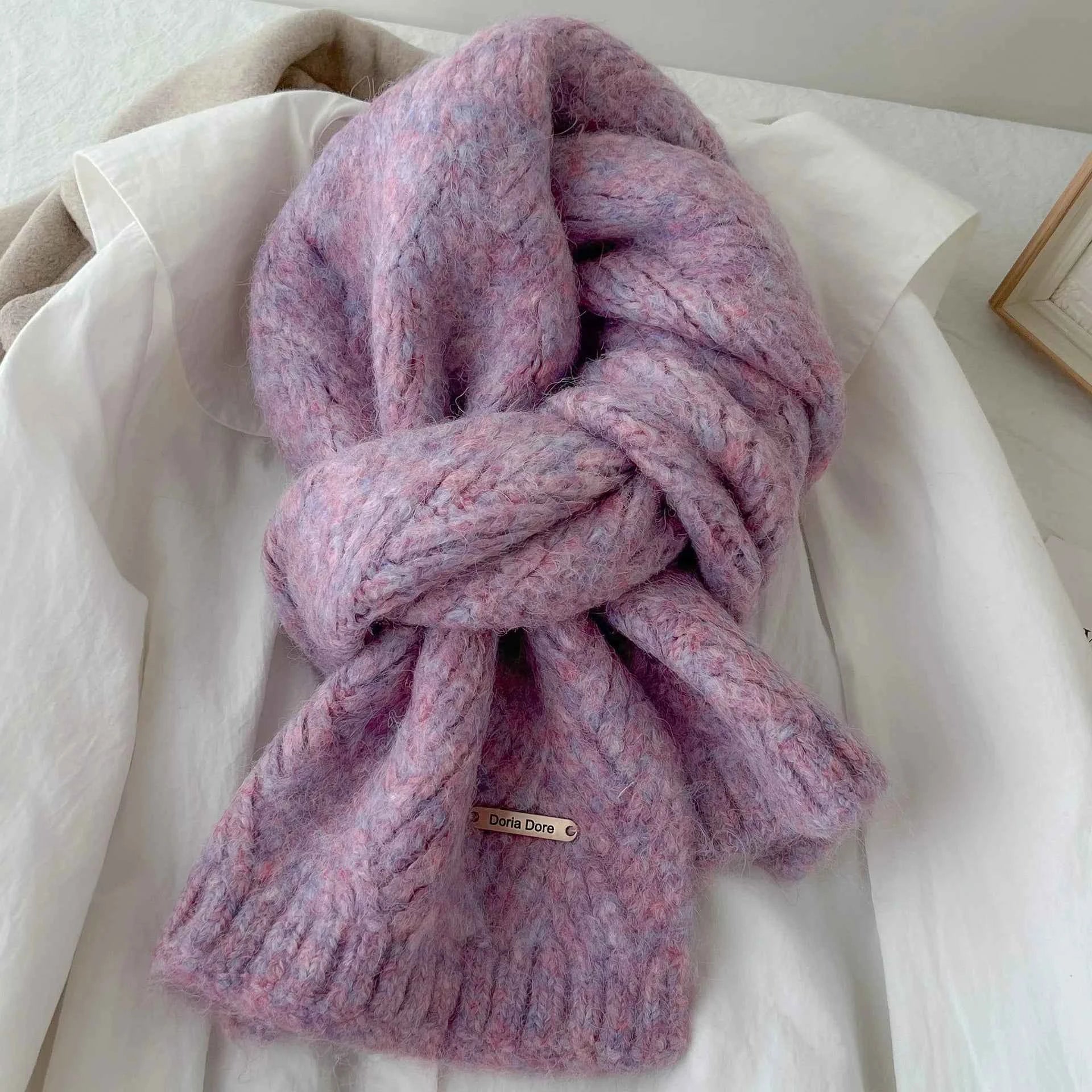 Women's Alpaca Wool Knitted Scarf