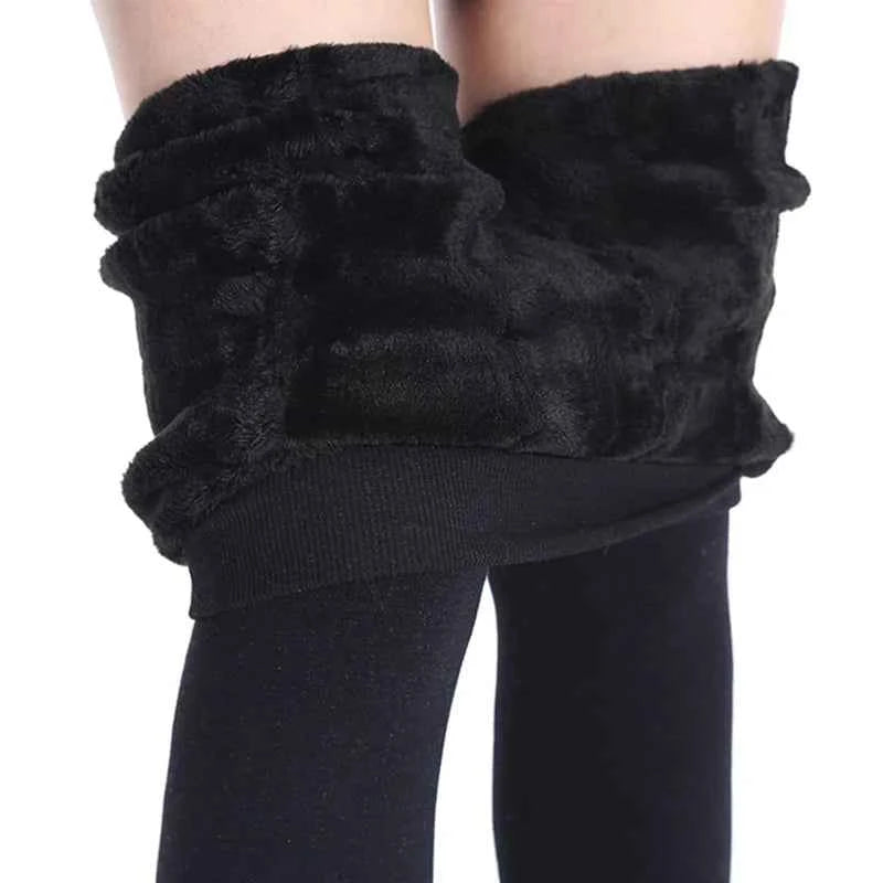 High Waist Velvet Warm Winter Leggings for Women