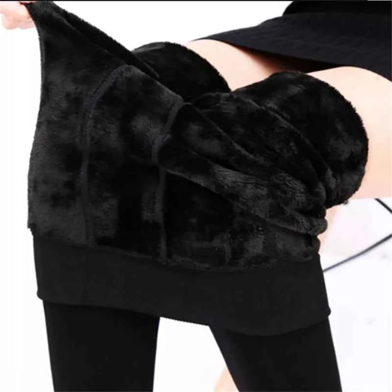 High Waist Velvet Warm Winter Leggings for Women