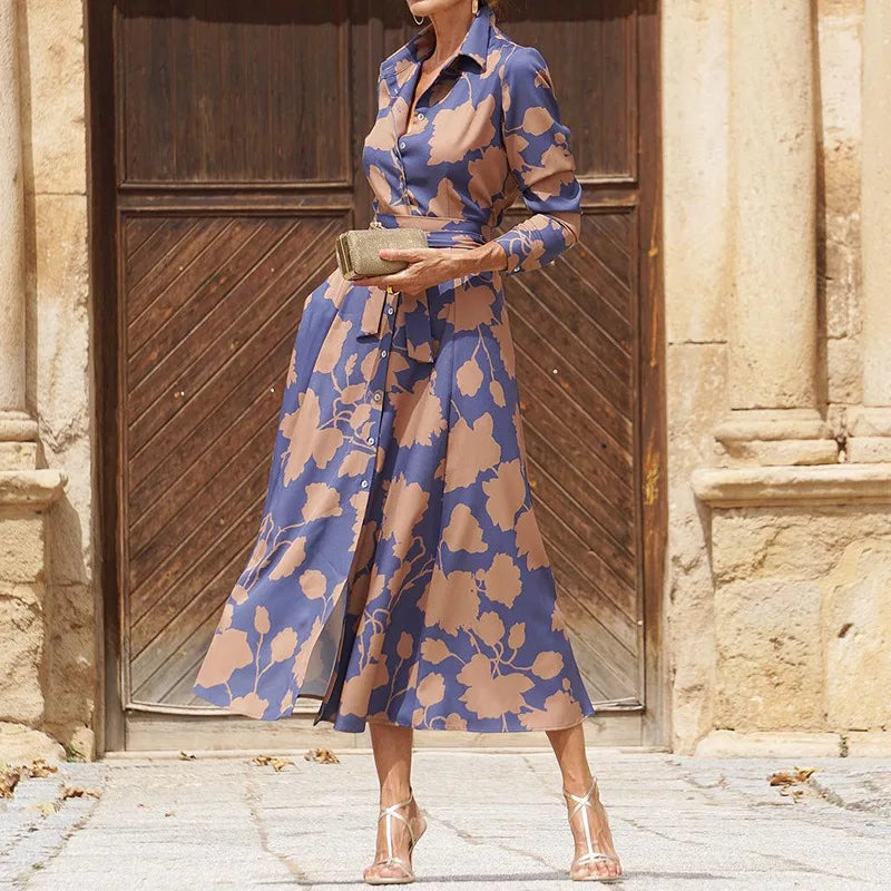 Dionne Elegant Dress with V-Neck