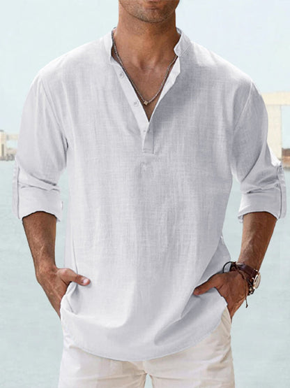 Leon Breathable Linen Shirt