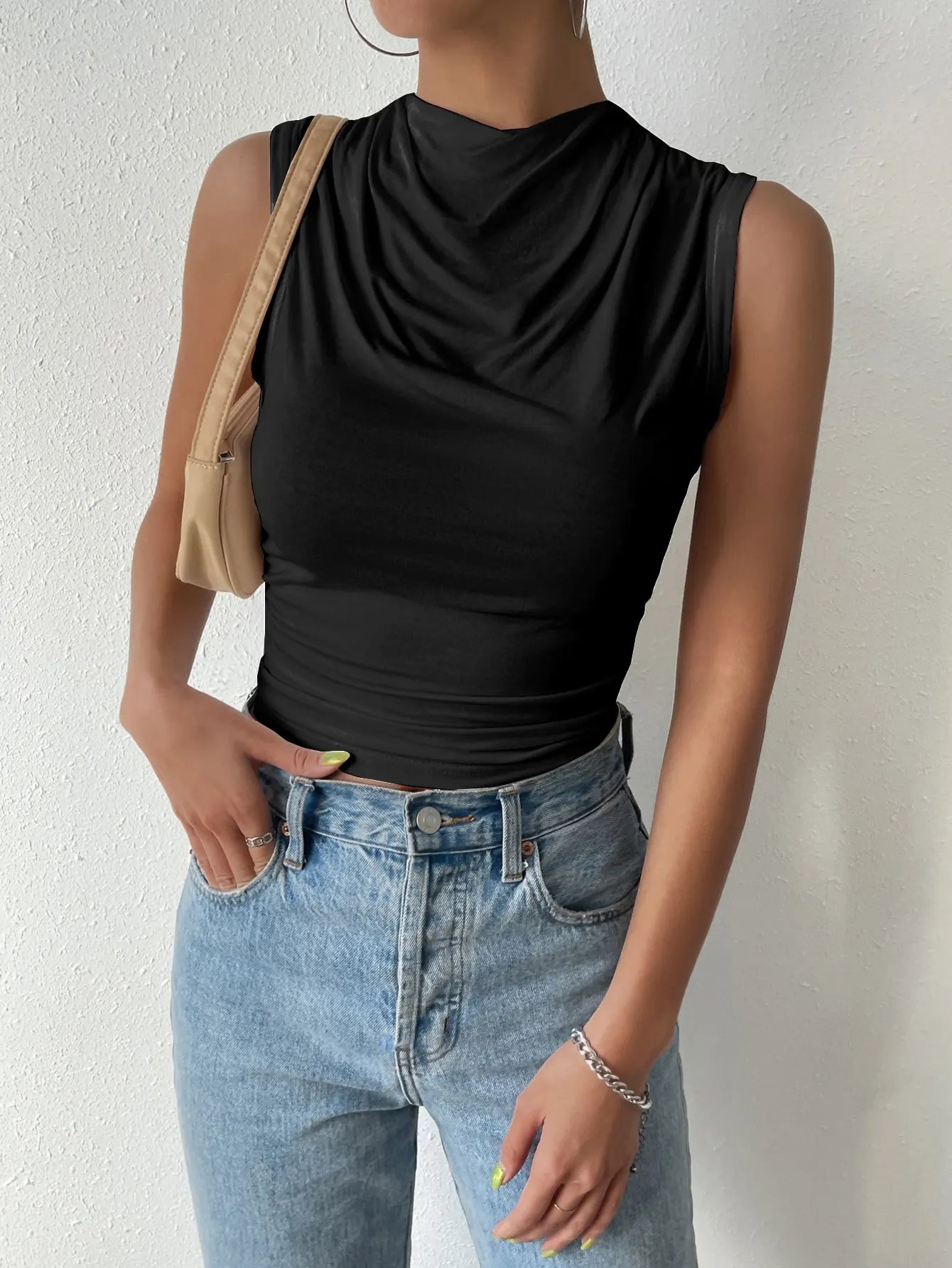 Paloma High Neck Tank Top