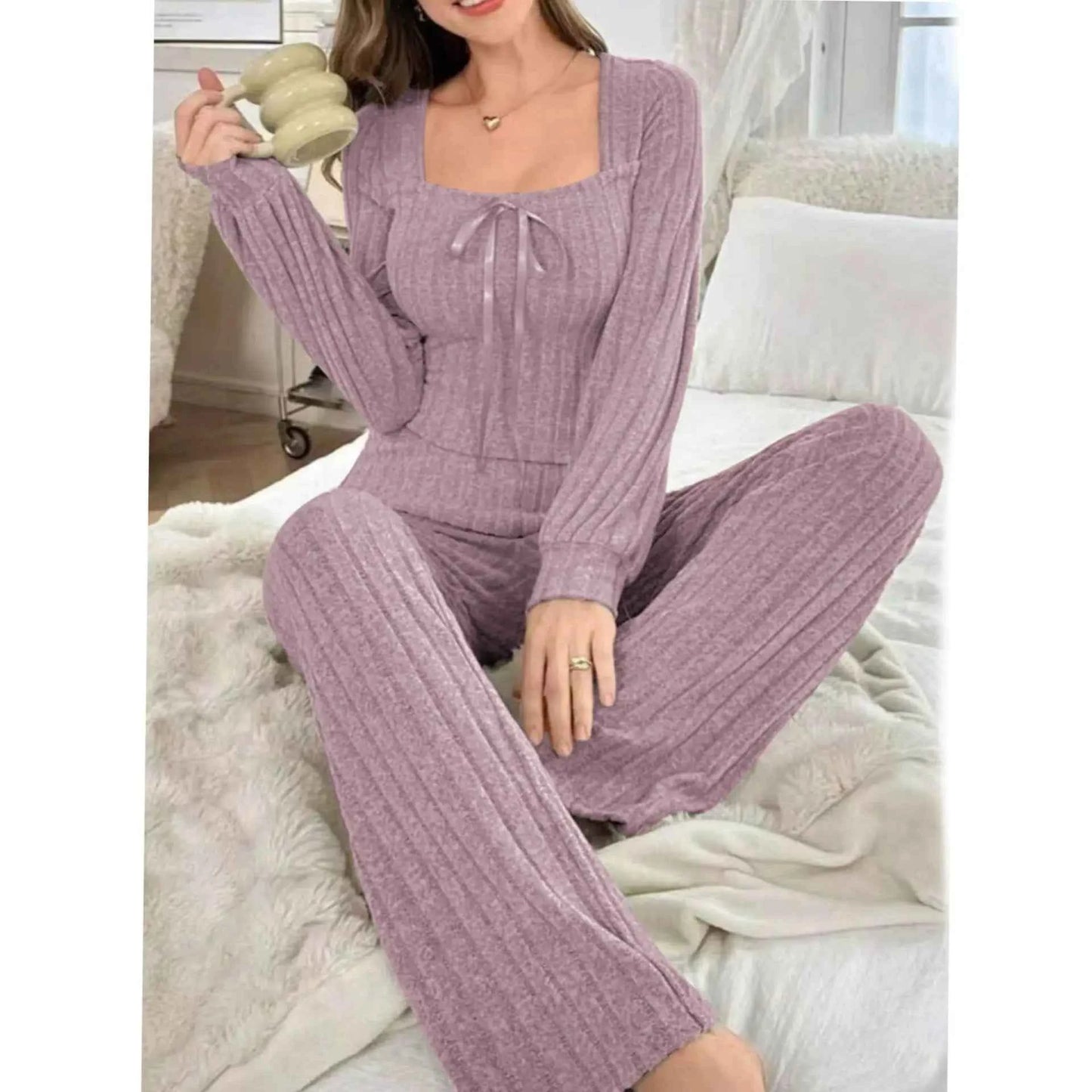 Lunea™ | Women’s Solid Casual Pajama Set