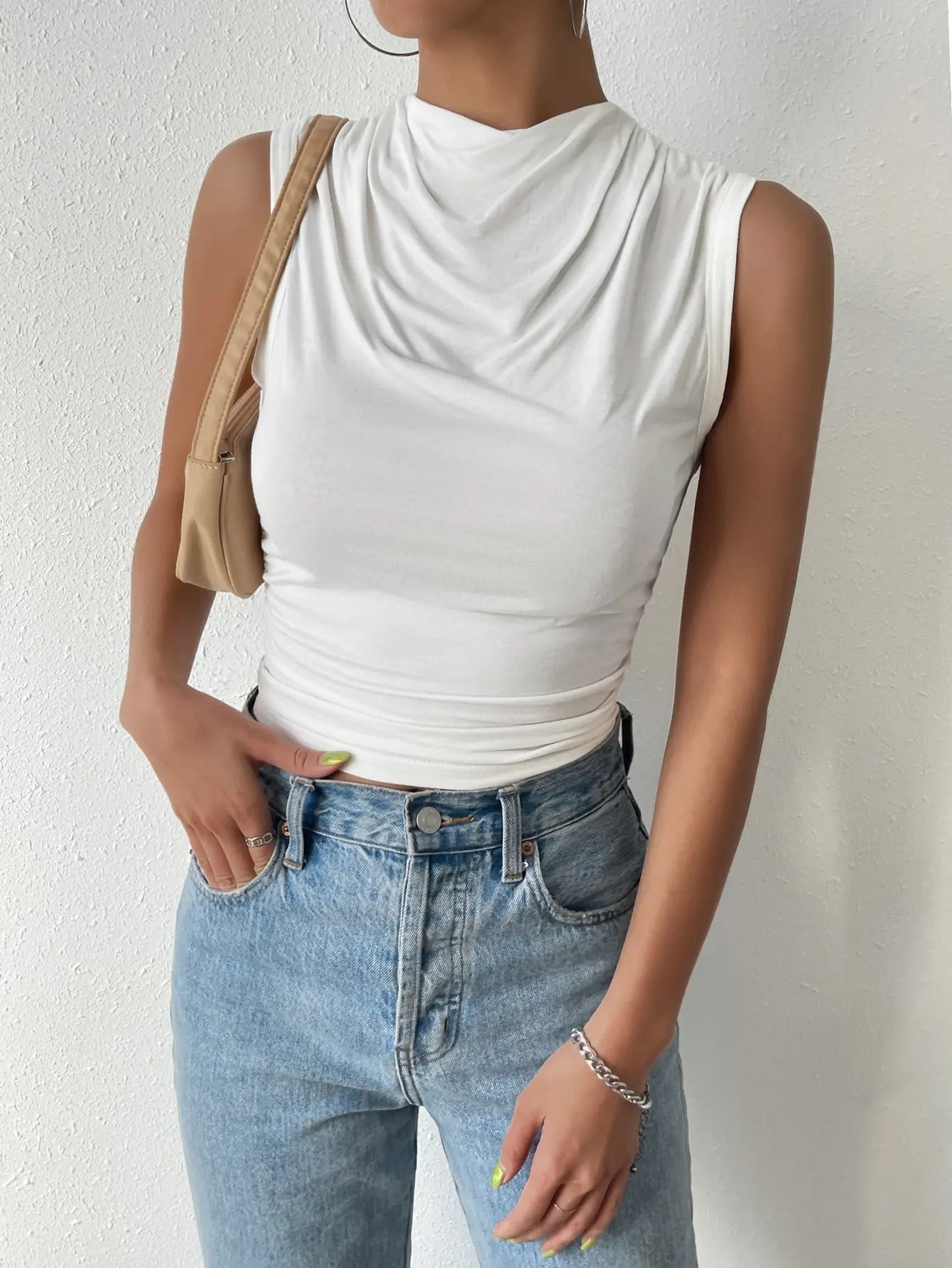 Paloma High Neck Tank Top