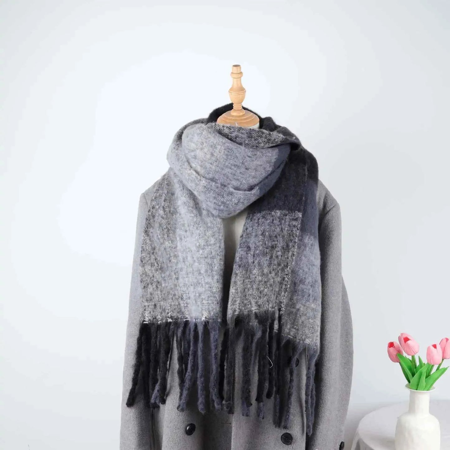Cozy Women's Knitted Winter Scarf