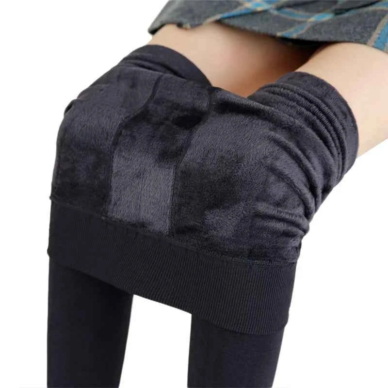 High Waist Velvet Warm Winter Leggings for Women