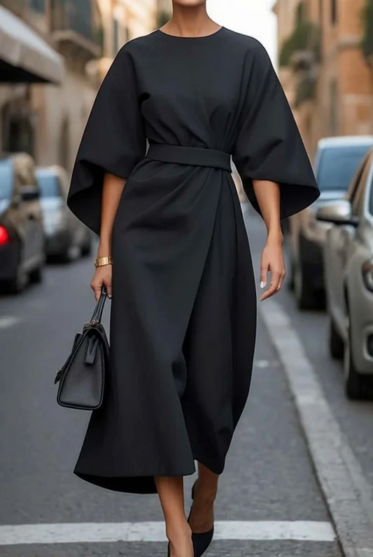 Lia™ Elegant Lantern Sleeve Dress