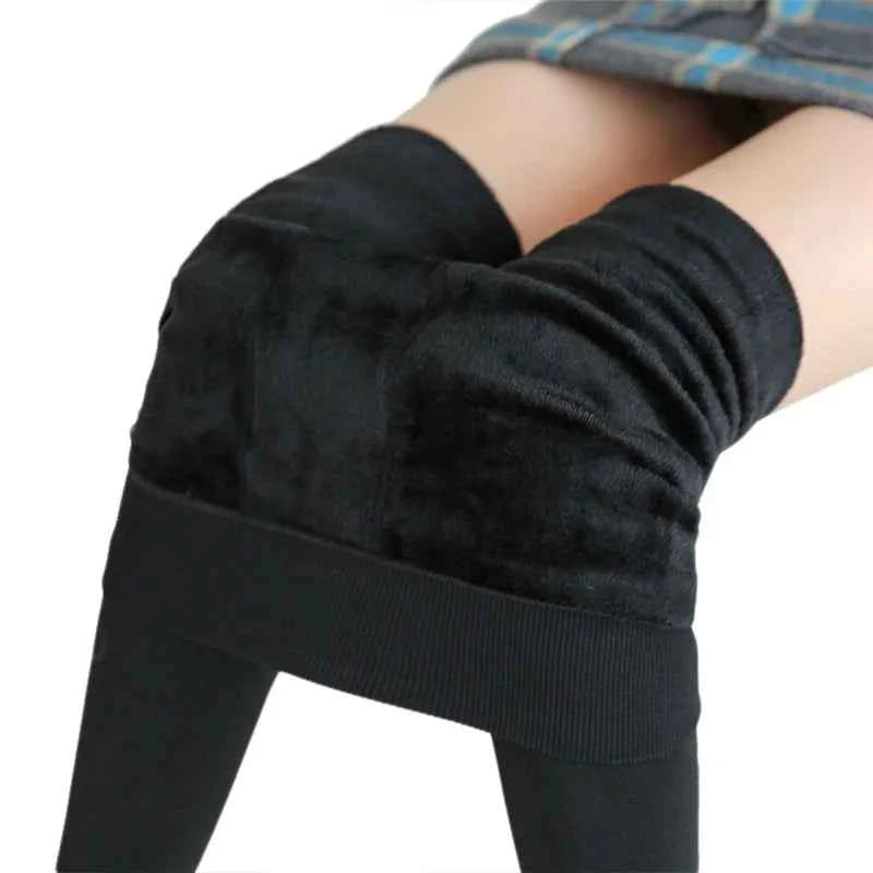 High Waist Velvet Warm Winter Leggings for Women