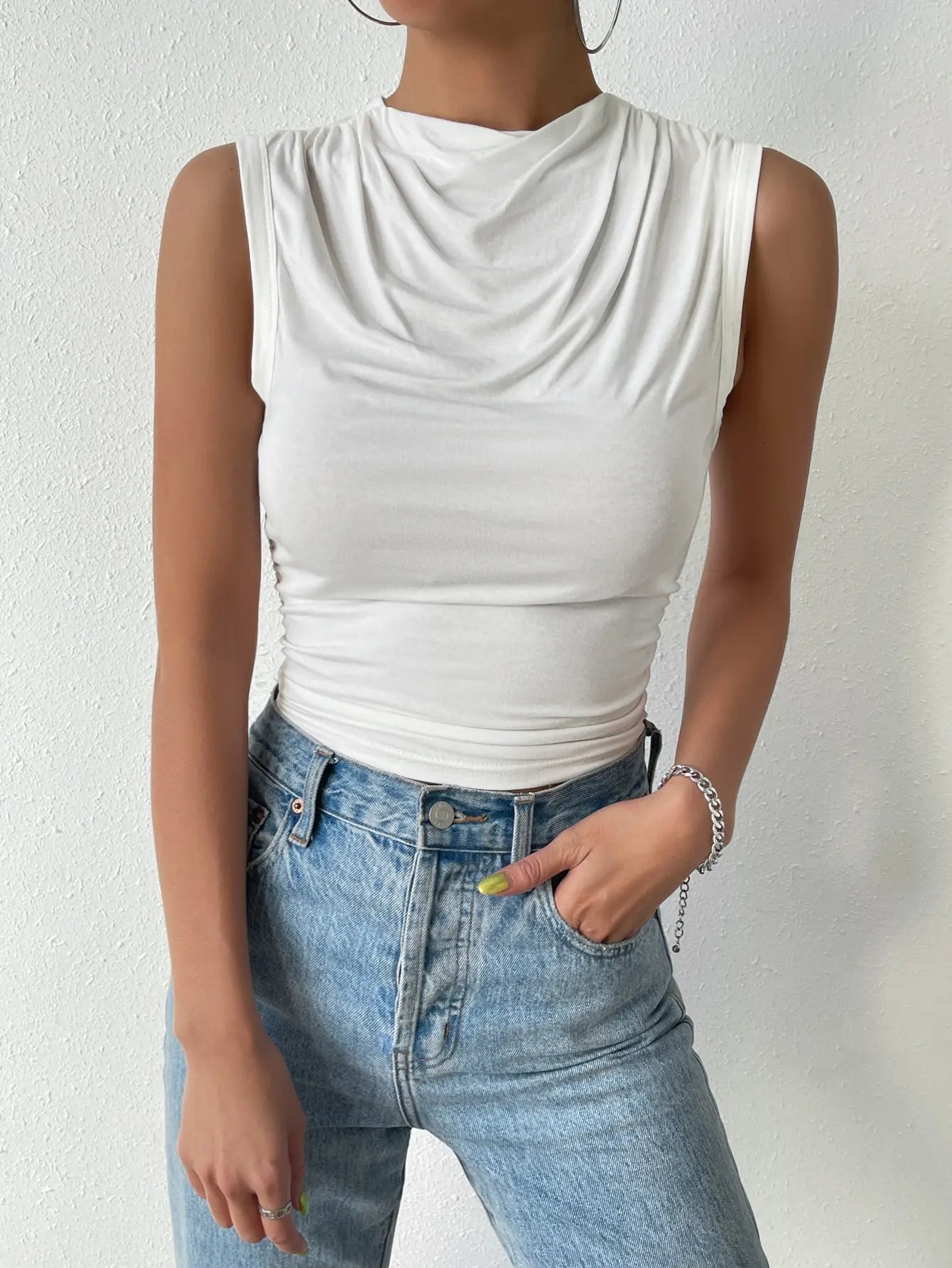 Paloma High Neck Tank Top
