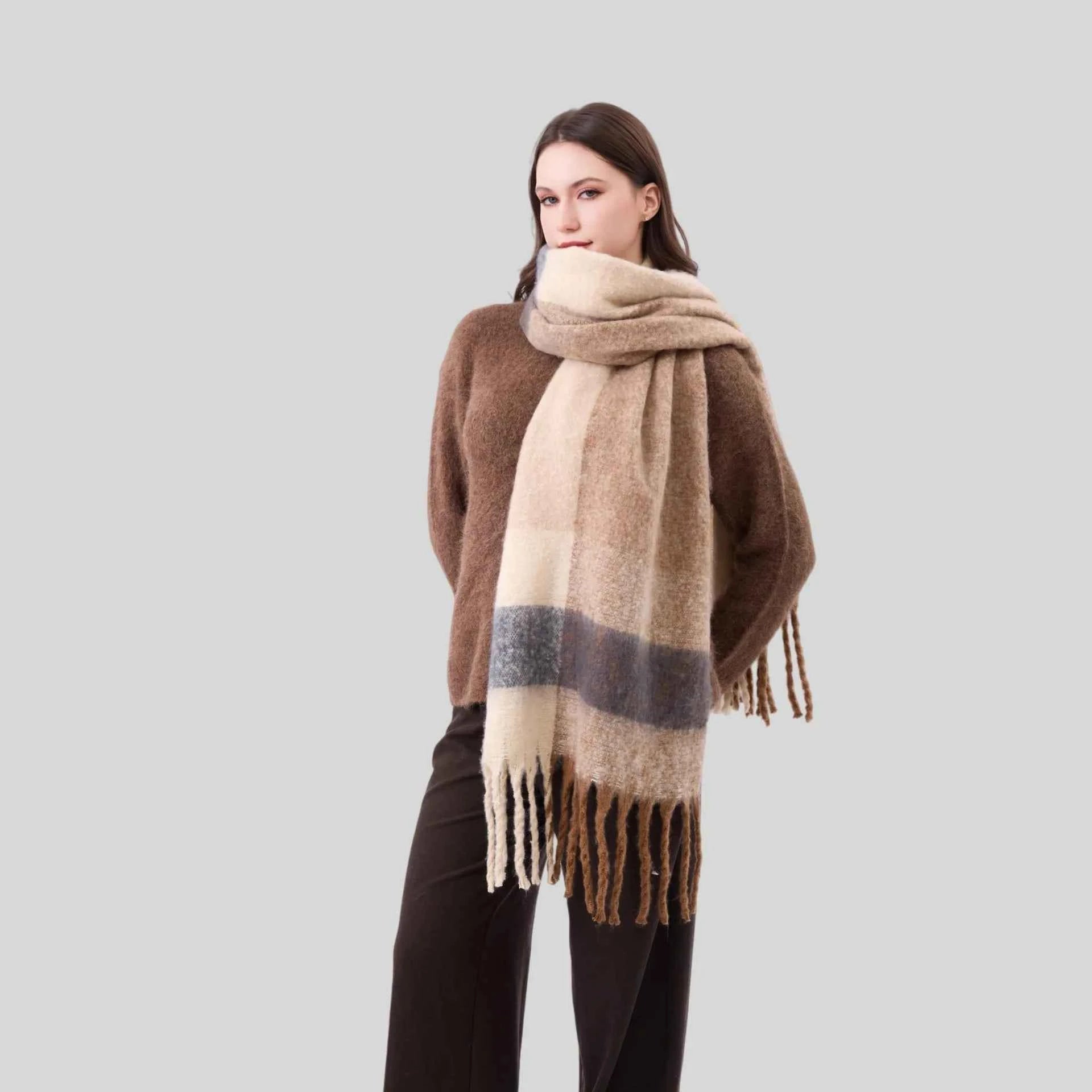 Cozy Women's Knitted Winter Scarf