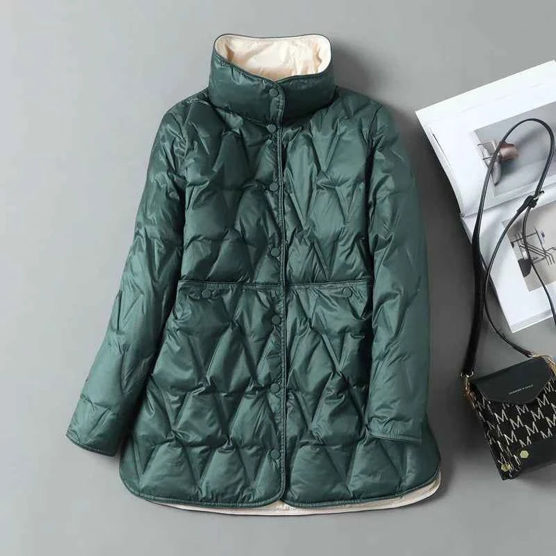 North's Quilted Down Jacket for Women - Ideal for Autumn and Winter