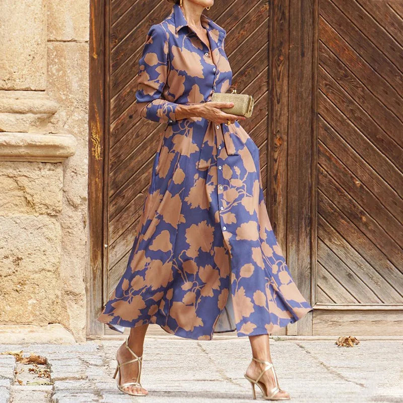 Dionne Elegant Dress with V-Neck
