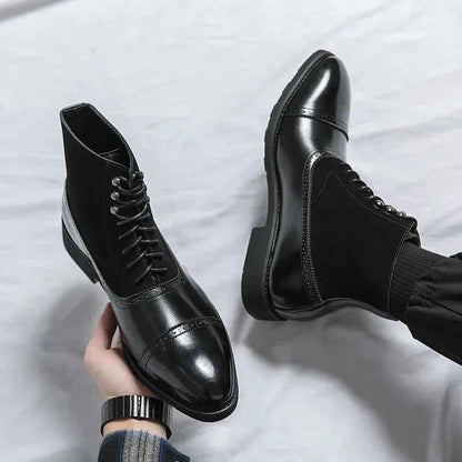 Rafael Castillo Leather Lace-up Boots