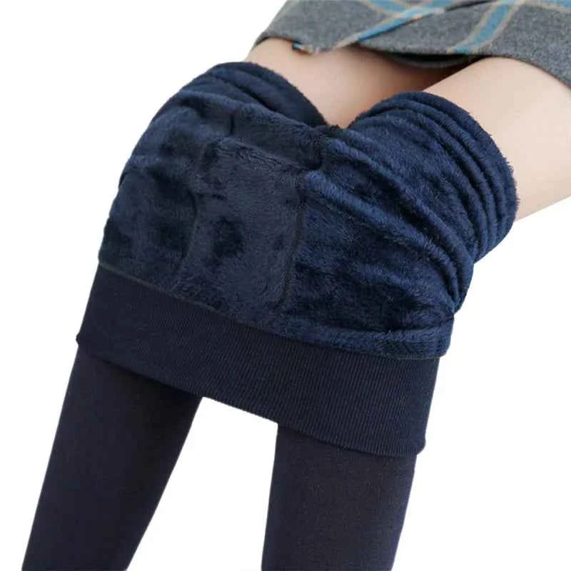 High Waist Velvet Warm Winter Leggings for Women