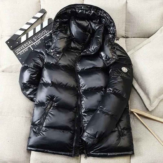 Men's Hooded Short Down Puffer Jacket