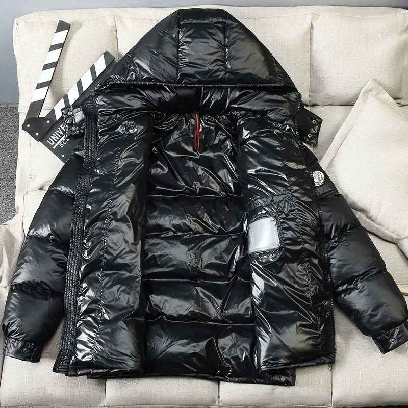 Men's Hooded Short Down Puffer Jacket