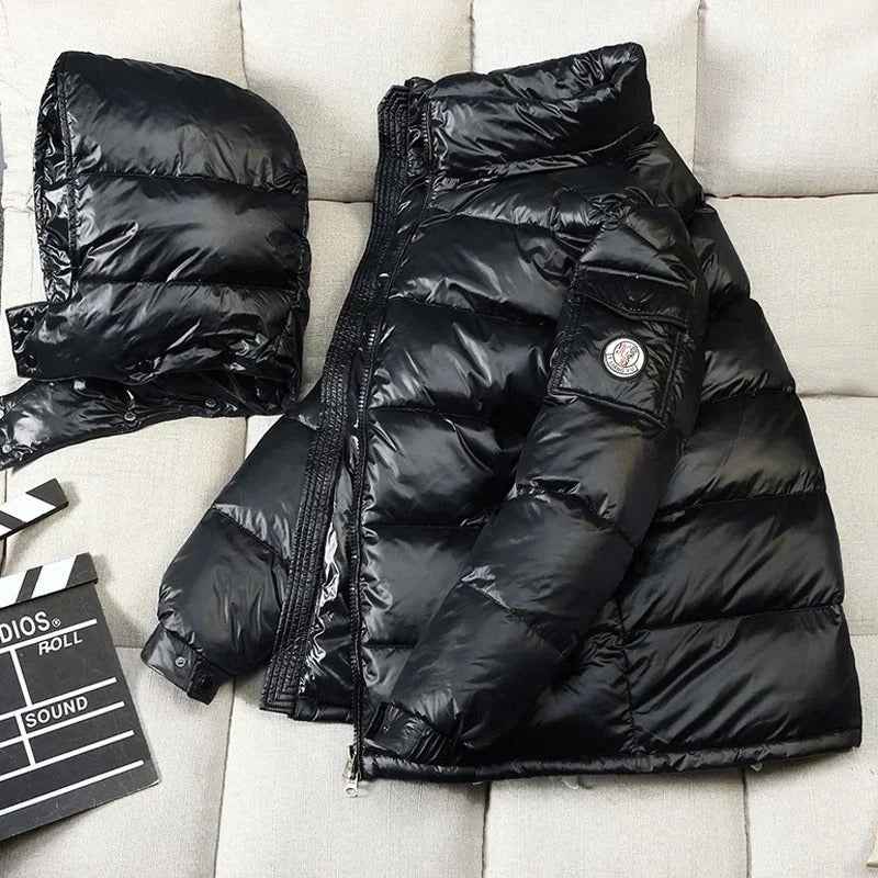 Men's Hooded Short Down Puffer Jacket