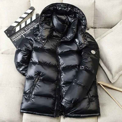 Men's Hooded Short Down Puffer Jacket