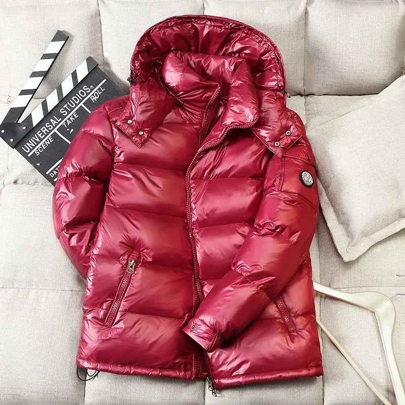 Men's Hooded Short Down Puffer Jacket