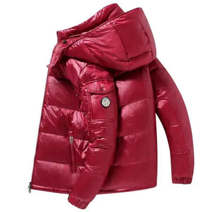 Men's Hooded Short Down Puffer Jacket