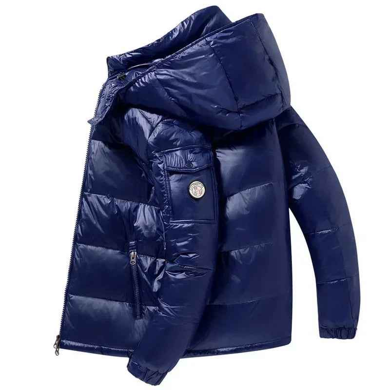 Men's Hooded Short Down Puffer Jacket