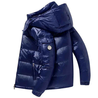 Men's Hooded Short Down Puffer Jacket