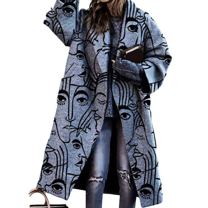 Colorful Oversized Coat for Women