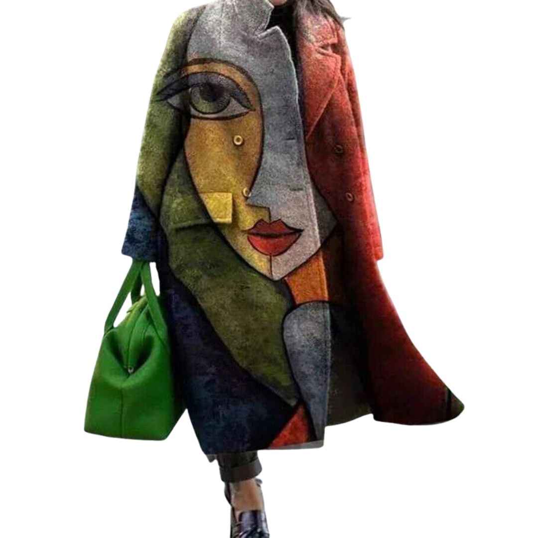 Colorful Oversized Coat for Women
