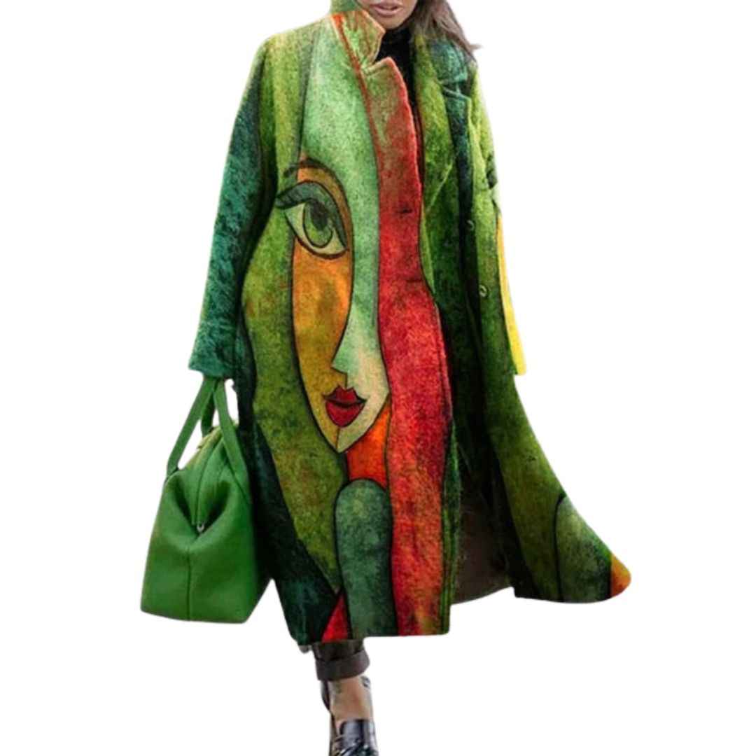 Colorful Oversized Coat for Women