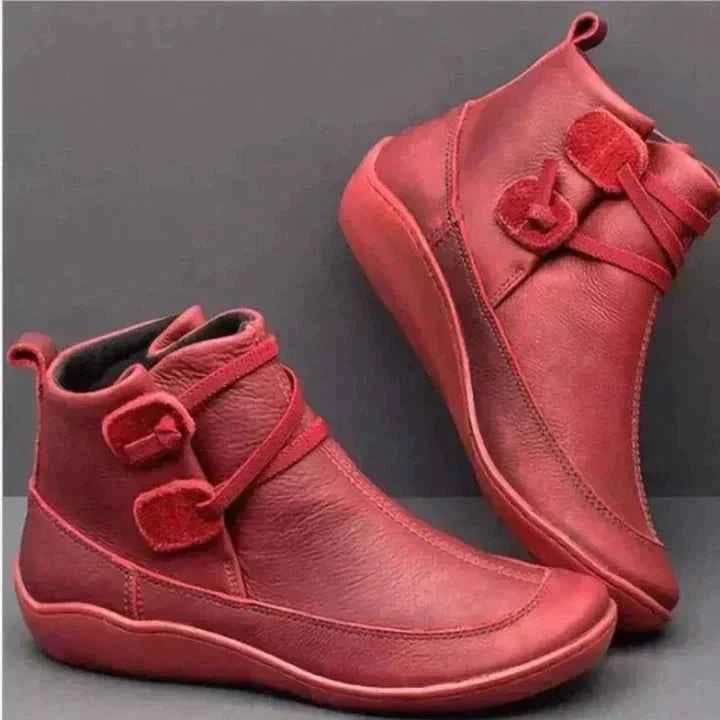 Women’s Waterproof Ankle Boots – Warm Slip-On Winter Shoes