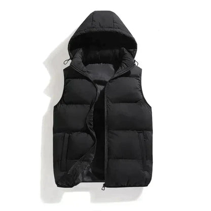 Warm Sleeveless Jacket | Stylish Winter Coat with Detachable Hood