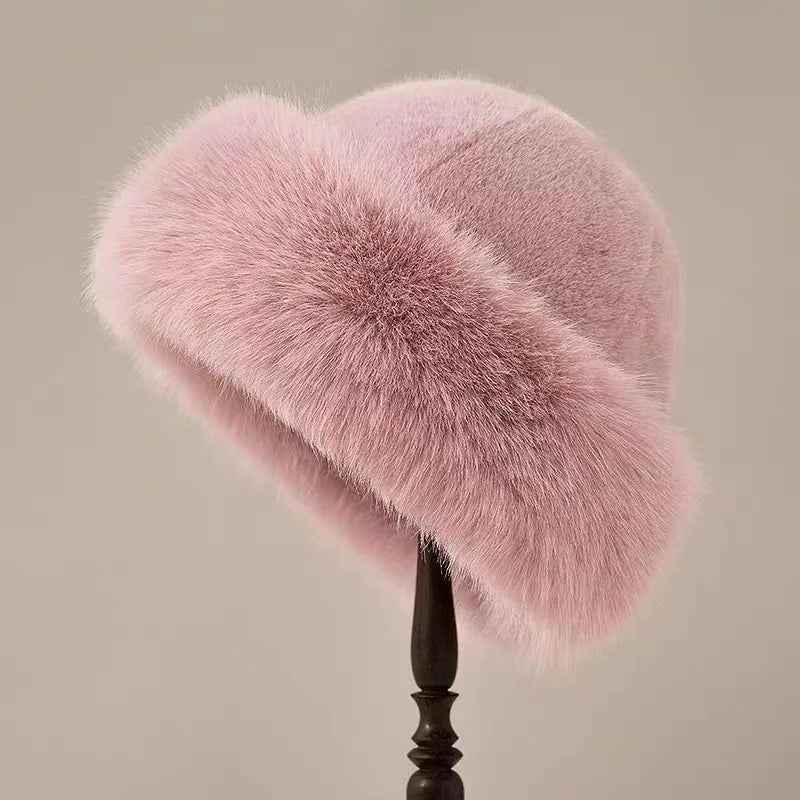 Women's Fur Winter Hat with Ear Coverage