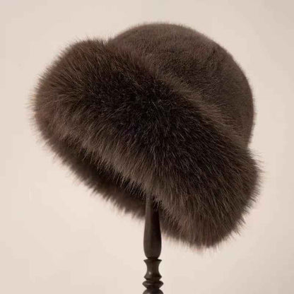 Women's Fur Winter Hat with Ear Coverage