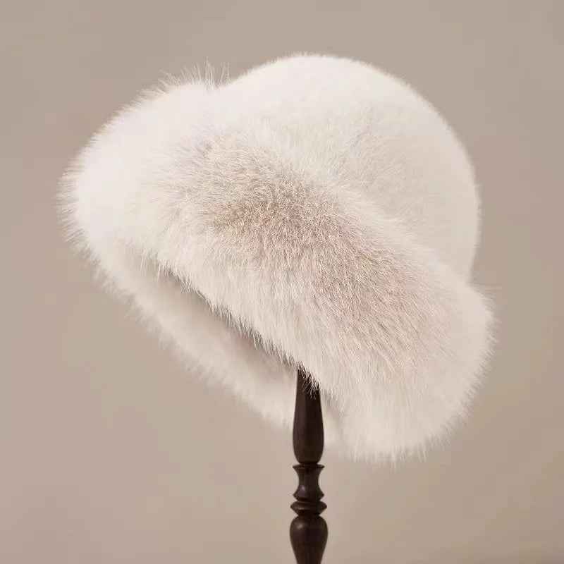 Women's Fur Winter Hat with Ear Coverage