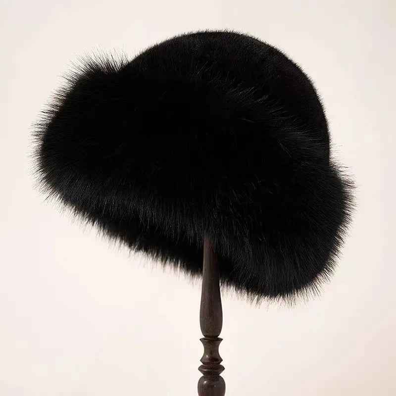 Women's Fur Winter Hat with Ear Coverage