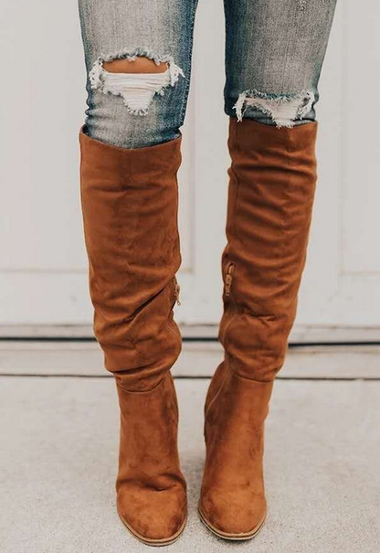 Women's High-Heeled Knee High Boots