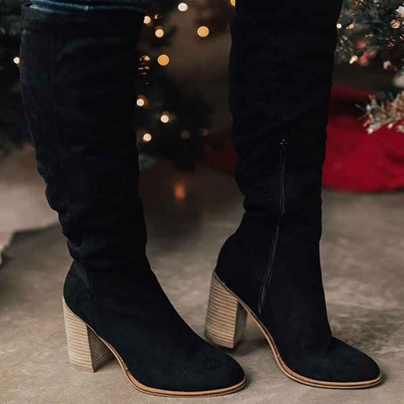 Women's High-Heeled Knee High Boots