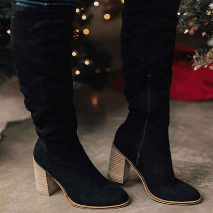 Women's High-Heeled Knee High Boots
