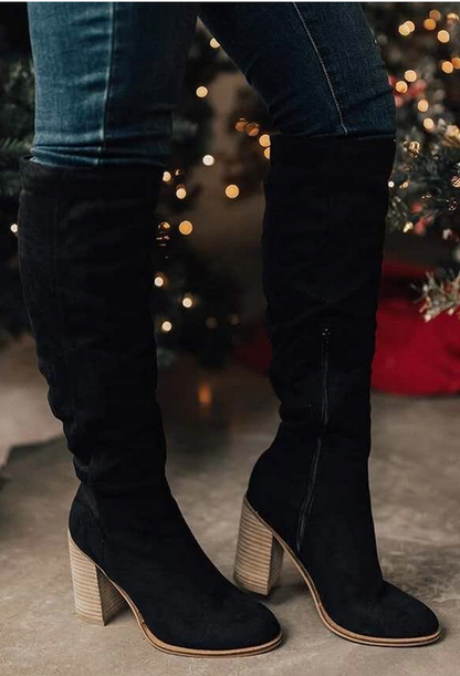 Women's High-Heeled Knee High Boots