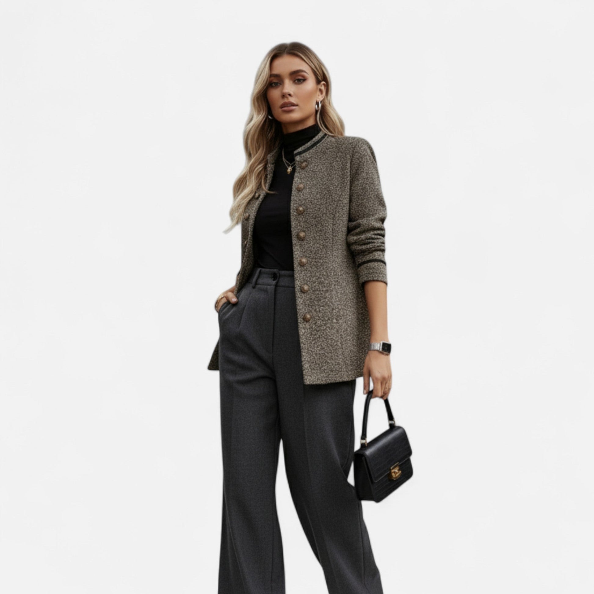 Women's Classic Casual Coat – Elegant Autumn/Winter Style - Navenport