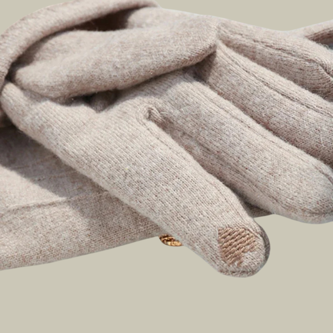 Chic Full-Finger Winter Gloves for Women with Stylish Bow Accent - Navenport