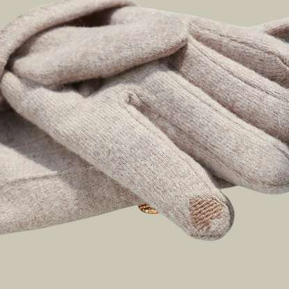 Chic Full-Finger Winter Gloves for Women with Stylish Bow Accent - Navenport