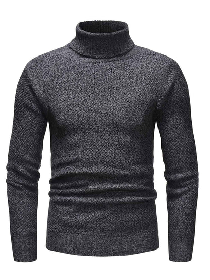 Men's Casual Cashmere Slim Fit Turtleneck Sweater