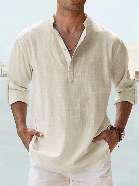 Leon Breathable Linen Shirt