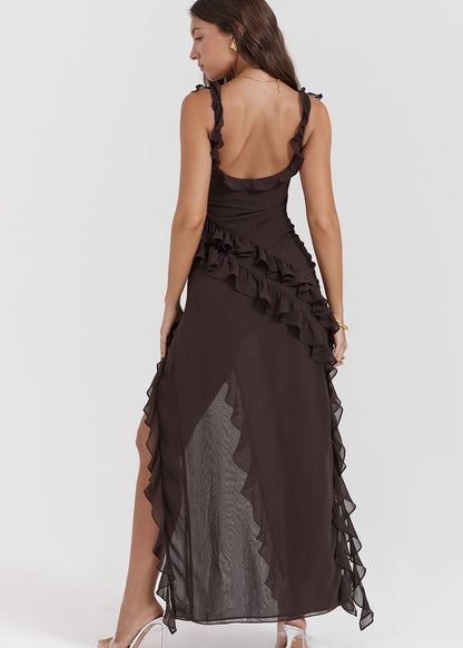 Ariela Ruffle Detail Dress