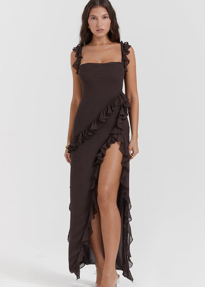 Ariela Ruffle Detail Dress