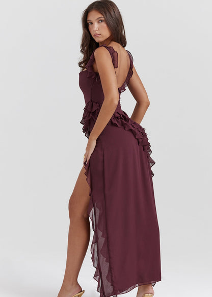 Ariela Ruffle Detail Dress