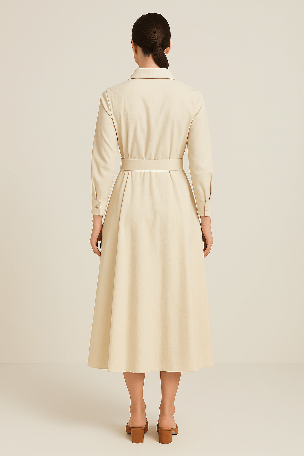 Enora Women's Cotton Shirt Dress with Relaxed Fit - Navenport